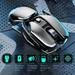 Wireless Mouse 2.4G Optical Gaming Wireless Mouse Metal Mouse with USB Nano Receiver Office Home Mute Waterproof Receiver for PC Laptop