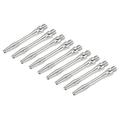 Uxcell 35mm Dart Shafts Medium 2BA Thread Aluminum Dart Stems - 9 Pack (Silver Tone)