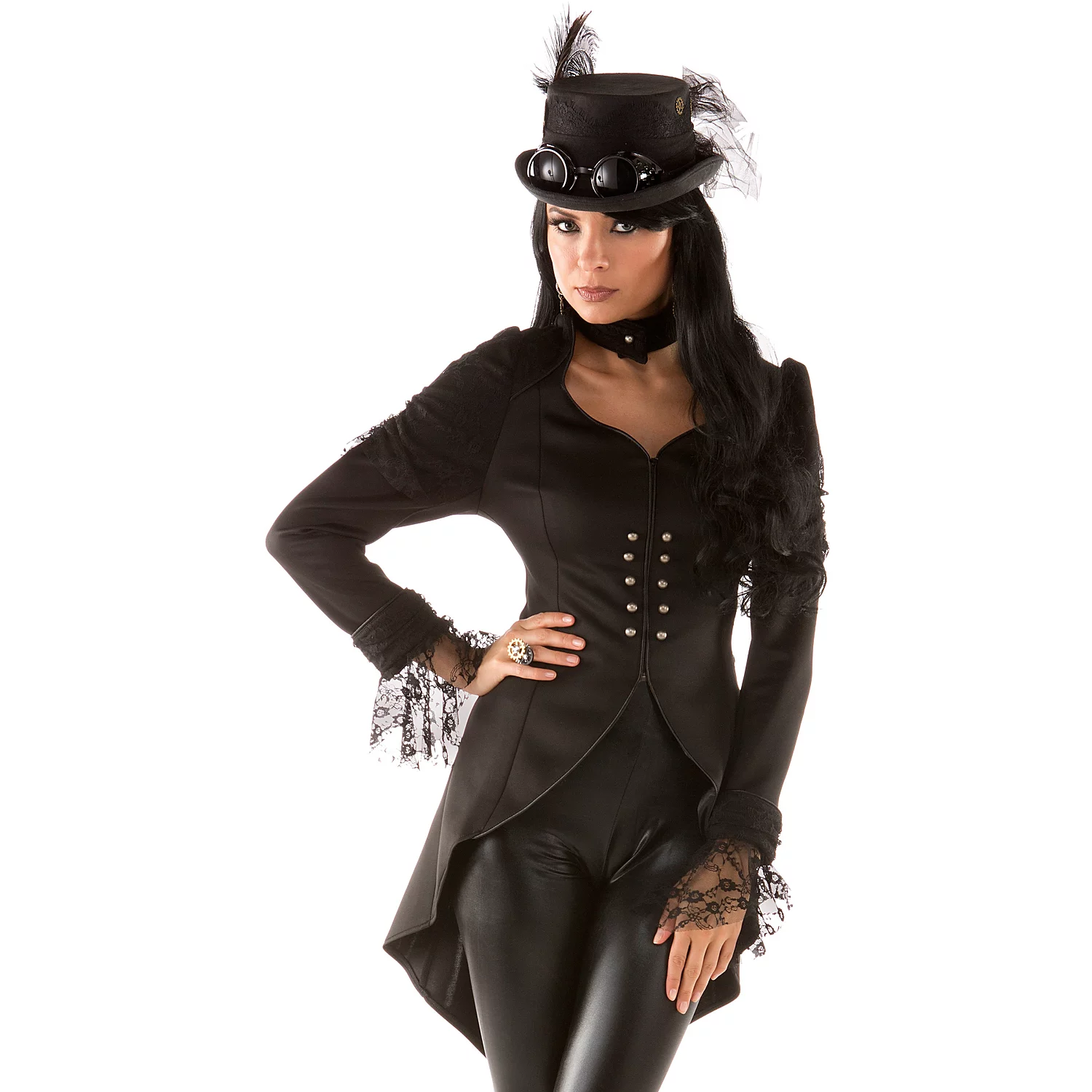 Hochwertige Steampunk-Jacke für Damen Image