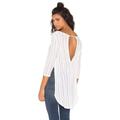 Free People Tops | Free People Astoria Hacci Side Seam Slit Top | Color: White | Size: S