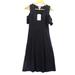Anthropologie Dresses | Mo:Vint By Anthropologie Sheath Dress Women's Cold Shoulder Black Sz Xs Nwt | Color: Black | Size: Xs