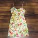 J. Crew Dresses | J.Crew Pocketed Tropical.Summer Dress Sz 0 . Mint Condition | Color: White/Yellow | Size: 0