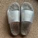 Coach Shoes | Coach Slides Size 10 | Color: Silver | Size: 10