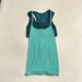 Lululemon Athletica Tops | 23. Lululemon Tough It Out Tank Top Built In Sports Bra Green | Color: Blue/Green | Size: 4
