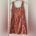 American Eagle Outfitters Dresses | Floral Mini American Eagle Dress With Adjustable Straps | Color: Orange/Pink | Size: M