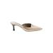 Donald J Pliner Mule/Clog: Clogs Kitten Heel Cocktail Gold Print Shoes - Women's Size 8 - Pointed Toe