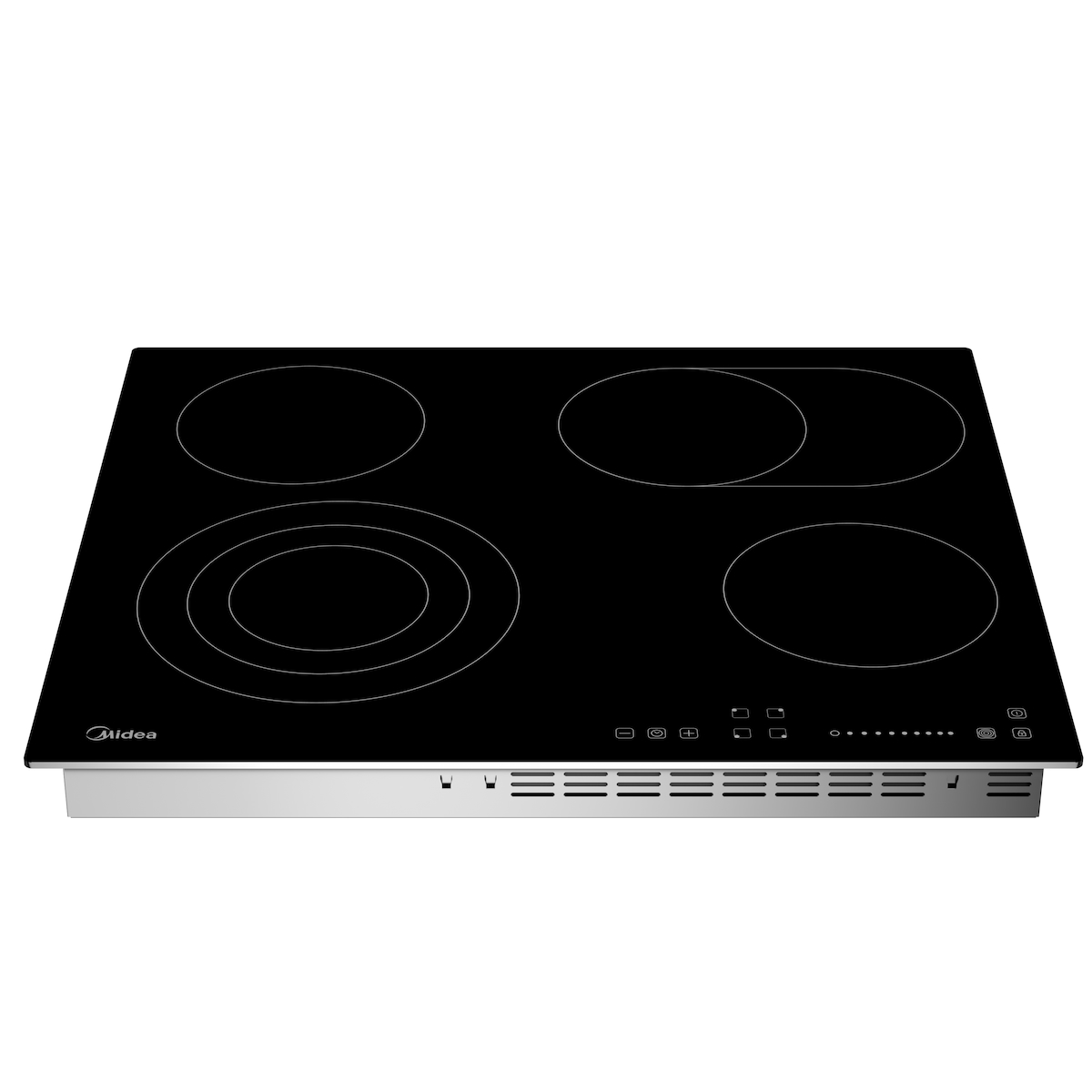 Midea Keramikkochfeld KF500IX 60 cm, 4 Kochzonen, Metallrahmen Image