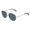 Ted Baker TB 1682 Herren-Sonnenbrille Vollrand Pilot Metall-Gestell, gold