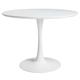 Table à manger ronde blanche 4/5 personnes D100