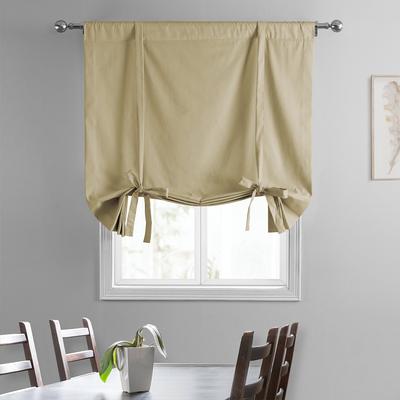 Exclusive Fabrics Solid Cotton Tie-Up Window Shade (1 Panel)