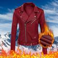 Forestyashe Womens Tops Dressy Casual Long Sleeve Leather Jacket Motorcycle Leather Jacket Pu Leather Jacket Jacket