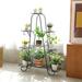 Metal Classic Tall Plant Stand Art Flower Pot Holder Rack Planter Garden Home