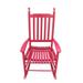 GIFFIH wooden porch rocker chair Red