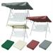 Swing Top Cover Canopy Porch Patio Outdoor Replaceable Swing Canopy Cloth Waterproof Swing Replacement Cover