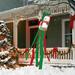 Kayannuo Christmas Decor Christmas Clearance Christmas Decoration Santa Claus Windpipe Flag Outdoor Garden Flag Christmas Atmosphere Arrangement Flag Christmas Ornaments