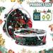 Christmas Wreath Storage Bags 30 Inches Clear Wreath Storage Container with Durable Handles & Dual Zipper Large Waterproof & Dust Proof Holiday Decorative Wreath Bag