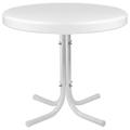 Northlight 22 Outdoor Retro Tulip Side Table White