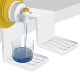 [2 Pack] Laundry Detergent Cup Holder Drip Tray Catcher Tidy Cups Soap Organizer Accessories Room Essentials Organization Sheets Fabric Softener Liquid Stand Station Set