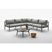 Elwood Outdoor 2 Piece Sectional Set with Cushions by Orren Ellis