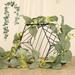 JTNero 2Pcs Hanging Vine Garland Greenery Artificial Vine Plant Artificial Ivy Vine Fake Plant Artificial Ivy Garland Durable Faux Hanging Plant Leaf Ribbon 6ft for Balcony Garden Wedding