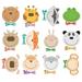 NUOLUX Month Stickers Baby Milestone Photobaby Newborn Monthly Stickers Prop 12 Boy Decal Belly Infnant Props Label Sticker