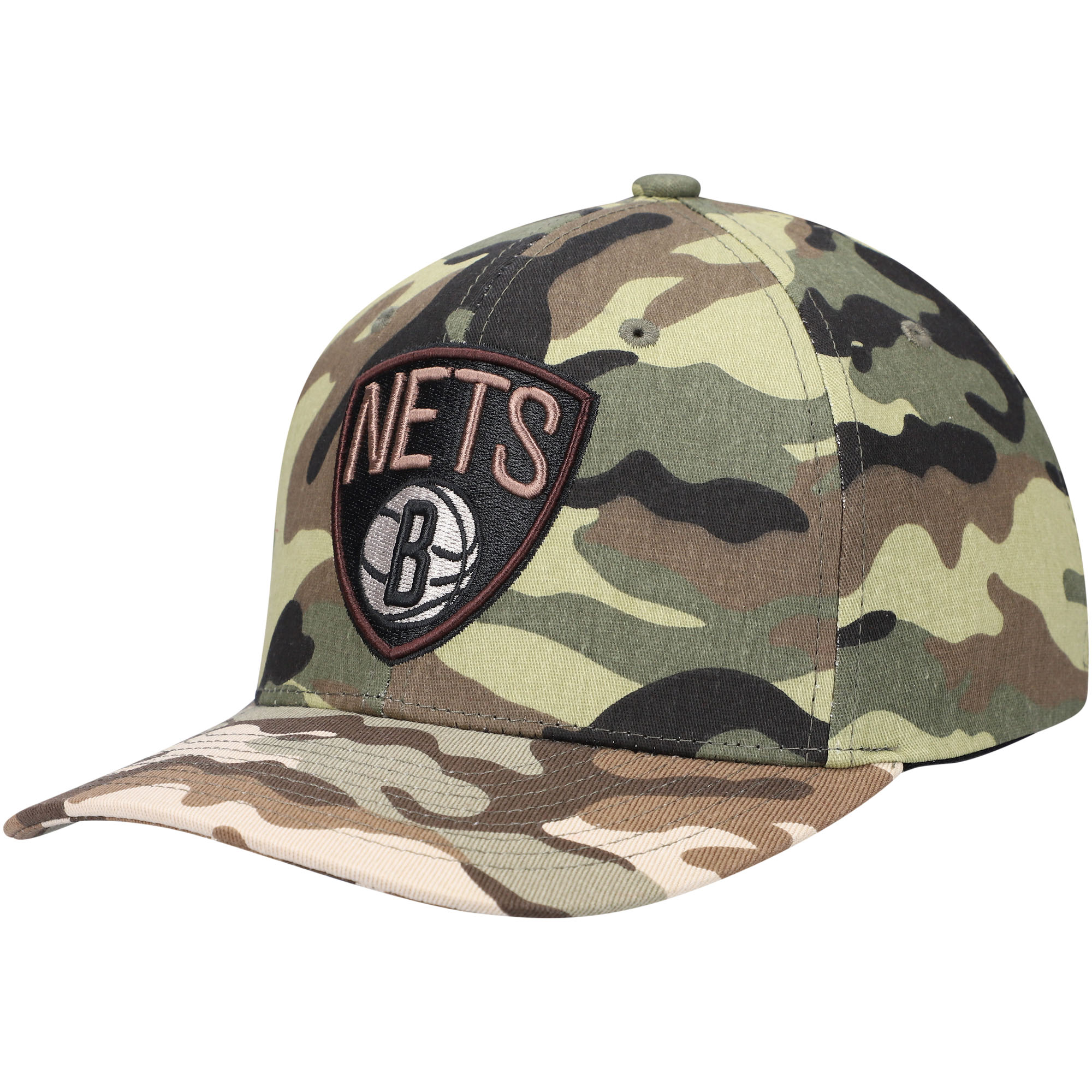 Mitchell & Ness Camo Brooklyn Nets Woodland Desert Snapback-Mütze für Herren Image