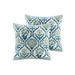 Jla Home Patterned 2-Pack Decorative Pillows 18 x 18 â€“ Ornamental: 18 X 18 /Ornamental