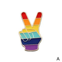 Rainbow Pride Pin Badge LGBTQ Gay Enamel Lapel Metal Brooch Jewellery J8D8