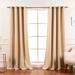 Best Home Fashion, Inc. Solid Grommet Blackout Thermal Curtain Panels Polyester in White/Brown | 120 H in | Wayfair GROM-120-BEIGE