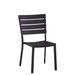 ERF, Inc. Stacking Patio Dining Side Chair Mesh/Metal in Black | 34 H x 20 W x 21 D in | Wayfair ERP-OF-32