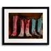 Made & Curated Custom Handmade Boots by Beth Sheridan - Photograph in Blue/Gray/Green | 0.88 D in | Wayfair 81049_Matted Paper_16 x 20