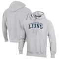 Men's Champion Heathered Gray College of New Jersey Lions Reverse Weave Fleece Pullover Hoodie