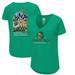 Women's Colosseum Green Notre Dame Fighting Irish 2021 The Shirt V-Neck T-Shirt