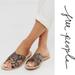 Free People Shoes | Free People Rio Vista Snake Woven Leather Sandals, 7 New In Box | Color: Brown/Tan | Size: 7