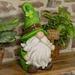 The Holiday Aisle® St. Patrick's Day Garden Gnome Holding Wooden Sign "The Shamrocks" Metal | 20.47 H x 13.19 W x 9.84 D in | Wayfair