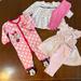 Disney Matching Sets | 9 Months Lot Of 5 Disney, Little Me, Carters Baby Girl Sleep Play Wear Bunny | Color: Pink/White | Size: 6-9mb