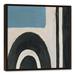 Ivy Bronx Abstract Black & Blues - Painting on Canvas in Black/Blue | 31.75 H x 31.75 W x 1.75 D in | Wayfair 8CA98355EB494DAB9EC8DE96183B78E7