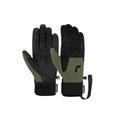 Skihandschuhe REUSCH "Raptor R-TEX XT TOUCH-TEC" Gr. 8, schwarz (olivgrün, schwarz) Damen Handschuhe Sporthandschuhe