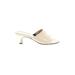 Donald J Pliner Mule/Clog: Ivory Solid Shoes - Women's Size 7 - Open Toe