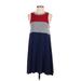 American Eagle Outfitters Casual Dress - A-Line: Red Color Block Dresses - Women's Size X-Small