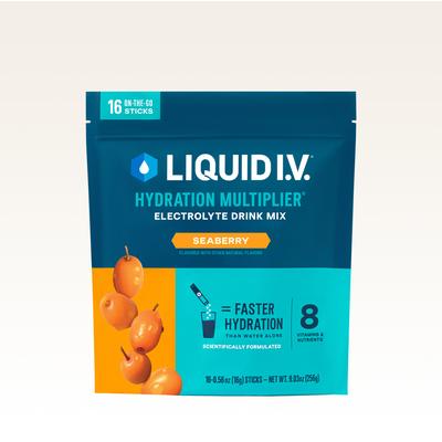 Liquid I.V. Seaberry Powdered Hydration Multiplier® (32 Pack) - Powdered Electrolyte Drink Mix Packets