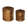 Lot de 2 Boîtes Déco 'Rodani' 26cm Naturel