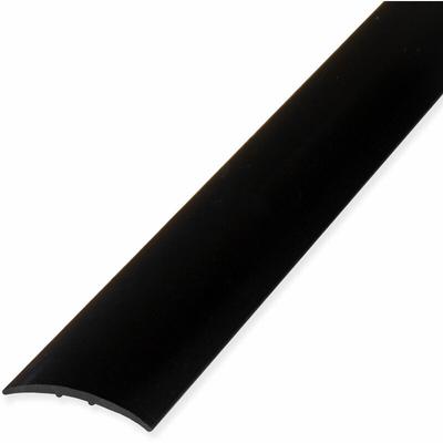 Bergangsprofil Aluminium eloxiert Schwarz Breite 28 mm Höhe 1.5 mm Länge 1000 mm Selbstklebend