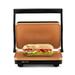 Holstein Housewares 2 Slice Non Stick Electric Grill & Panini Press Stainless Steel/Die Cast Aluminum in Gray | 4.7 H x 11.3 D in | Wayfair