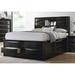 Red Barrel Studio® Cortese Storage Platform Bed Wood in Black/Brown | 56 H in | Wayfair 0707FD8559E547938C7CDAFC7D100CEF