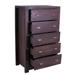 Loon Peak® Slover 5 Drawer 32.5" W Solid Wood Chest Wood in Brown/Green | 52.5 H x 32.5 W x 18 D in | Wayfair B010F938ADE845ADAFE8401B891D8CEE