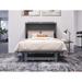 Lark Manor™ Andriena Solid Wood Fold Out Murphy Bed w/ Mattress Included Wood in Gray | 41.75 H x 41.5 W x 79.38 D in | Wayfair