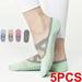 5 Pcs Non-Slip Cotton Yoga Socks Pilates
