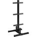 2-inch Barbell Plate and Dumbbell Racks Tree Olympic Plate Rack Weight Bumper Plate Holder w/ 2 Bar Holder