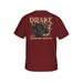 Drake Men's Marsh Lab Short Sleeve T-Shirt, Barn Red Dark Heather SKU - 808646